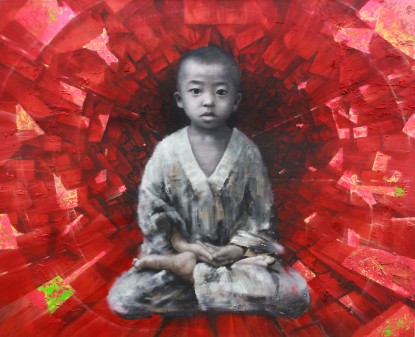 Li Tianbing, Meditation before the red tunnel, 2021